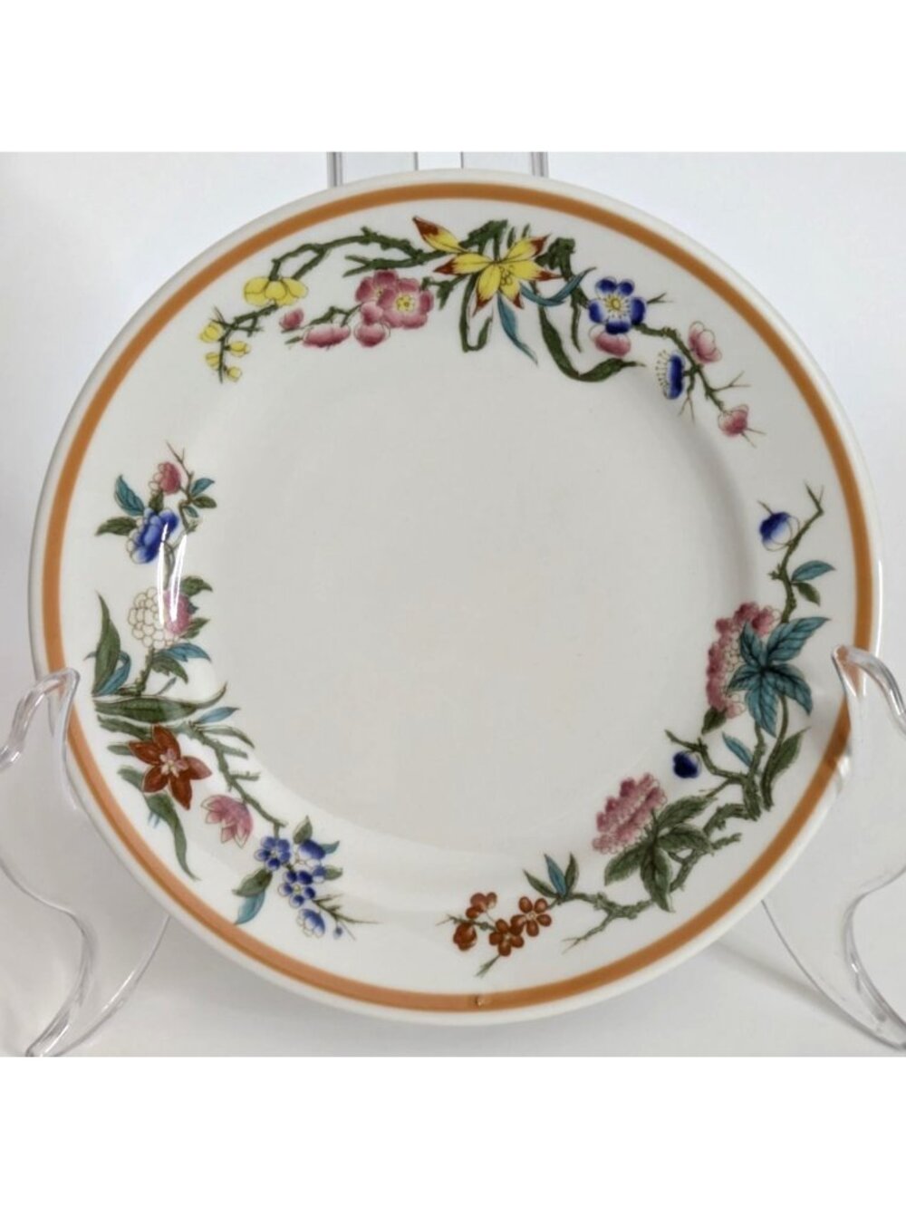 Syracuse China Matson Navigation Co Side Plate Floral 1950s Vintage Ceramic